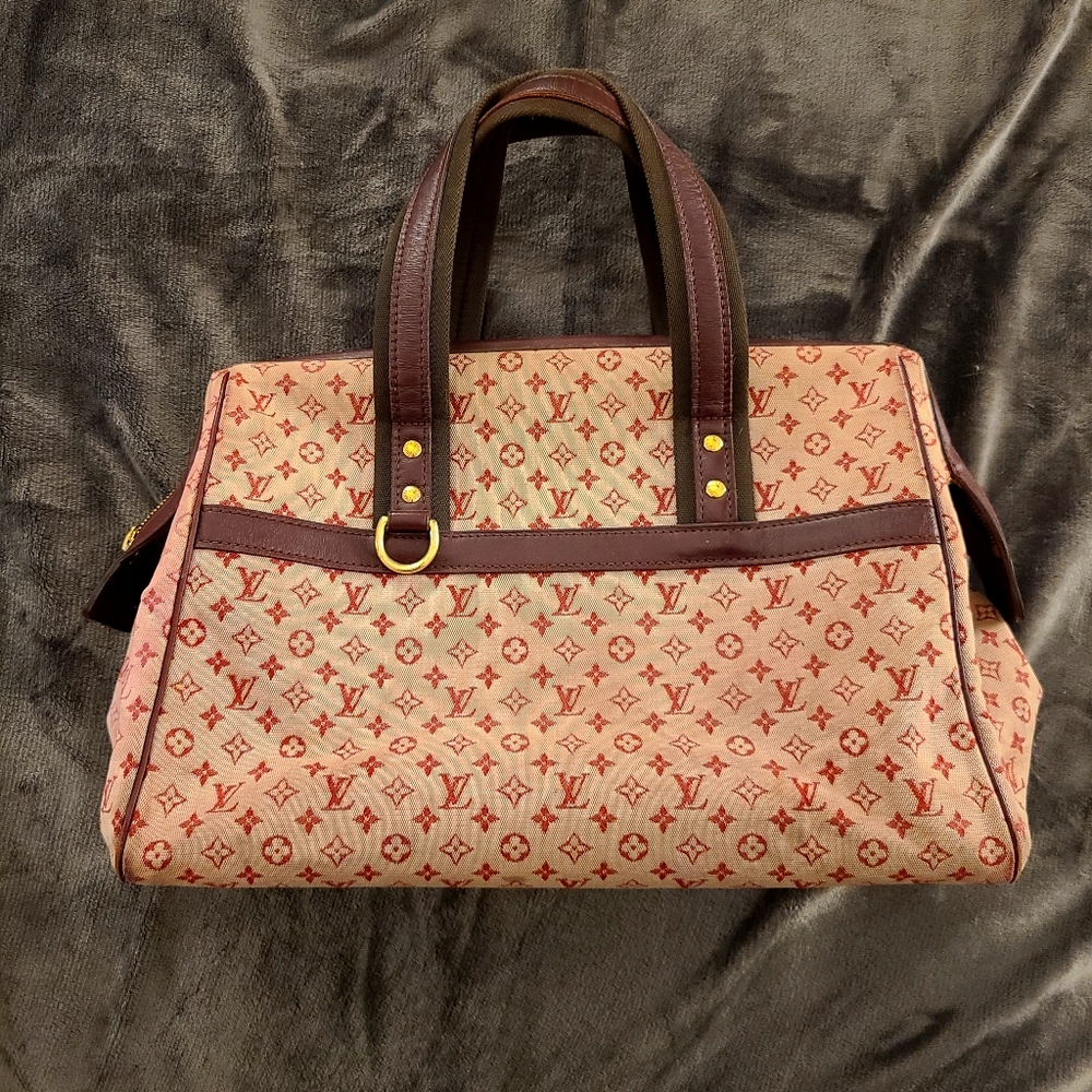 Louis Vuitton Red Josephine PM Monogram Satchel